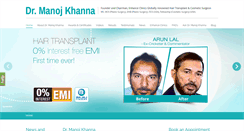 Desktop Screenshot of drmanojkhanna.com