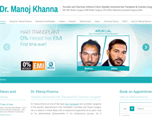 Tablet Screenshot of drmanojkhanna.com